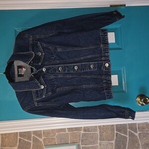 Vintage 90s dark blue denim jacket